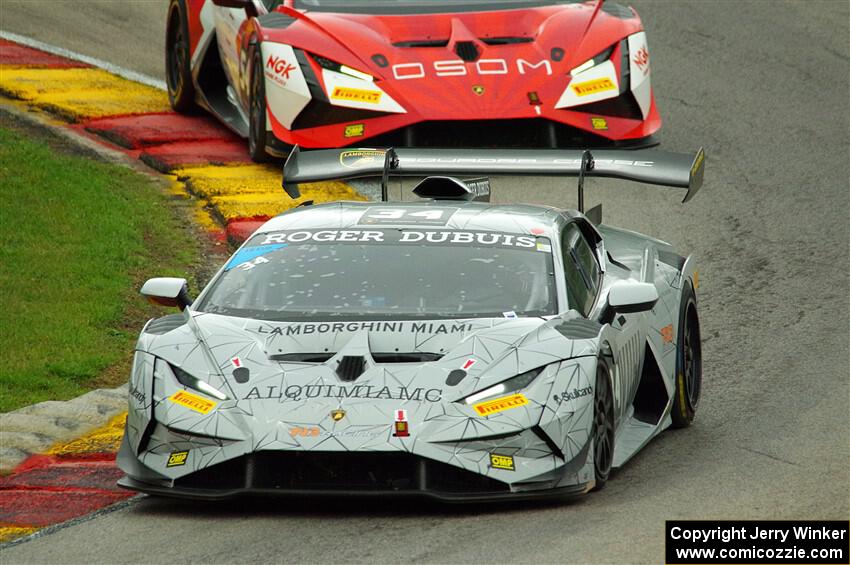 Rodrigo Vales / Rogelio Perusquia and Jason Gagne-Keats / Charlie Martin Lamborghini Huracán LP 620-2 Super Trofeo Evo2s
