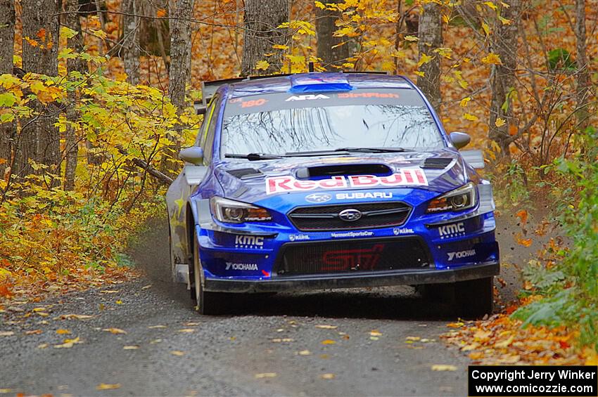 Brandon Semenuk / Keaton Williams Subaru WRX STi on SS14, Trouble II.