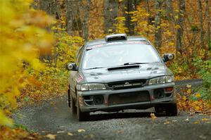 Dylan Gondyke / Sara Nonack Subaru Impreza on SS14, Trouble II.