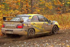 Colin Schulz / Jake Carlson Subaru WRX STi on SS14, Trouble II.