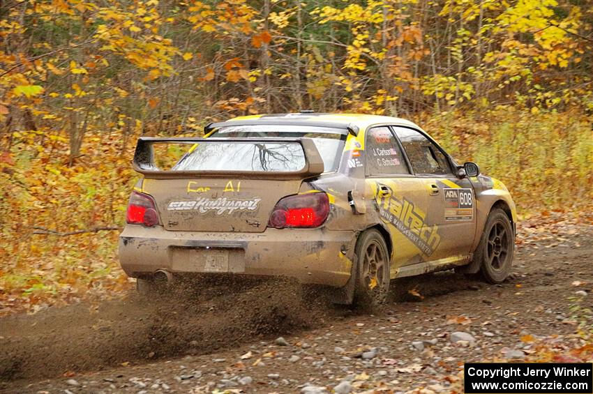 Colin Schulz / Jake Carlson Subaru WRX STi on SS14, Trouble II.