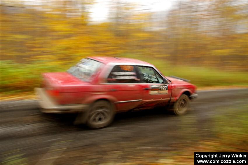 Levi Johnson / Griffin Johnson BMW 325e on SS14, Trouble II.