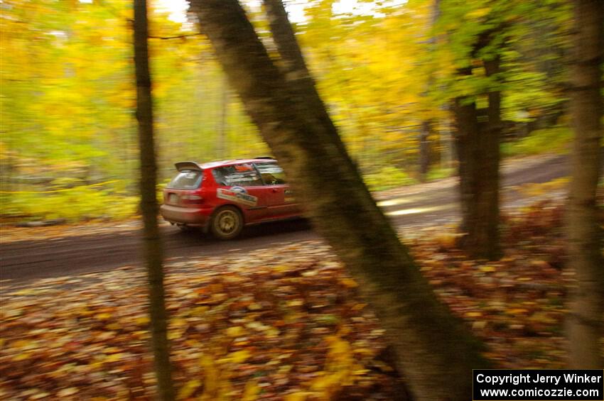 Vivian Campbell / Michael Hordijk Honda Civic on SS15, Mount Marquette.