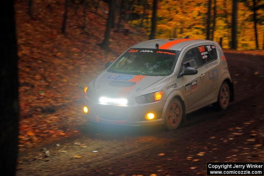 Matt Hoffman / Matt Pionk Chevy Sonic RS on SS15, Mount Marquette.