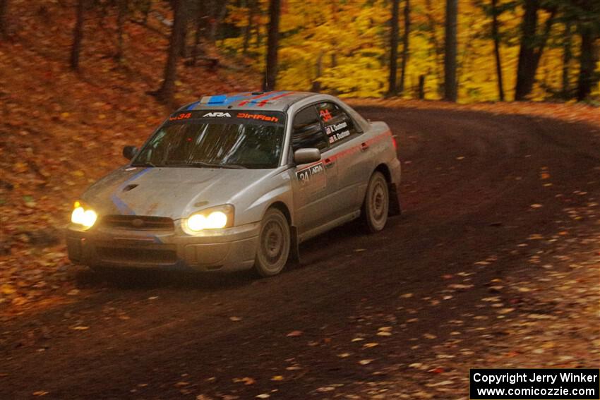 Andrew Dustman / Rachel Dustman Subaru Impreza on SS15, Mount Marquette.