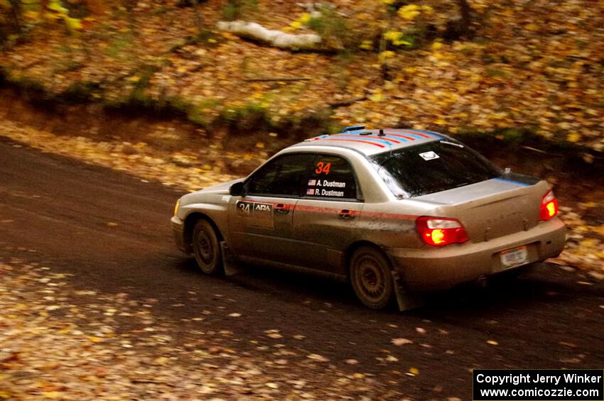 Andrew Dustman / Rachel Dustman Subaru Impreza on SS15, Mount Marquette.