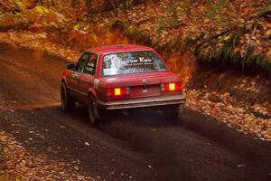 Levi Johnson / Griffin Johnson BMW 325e on SS15, Mount Marquette.