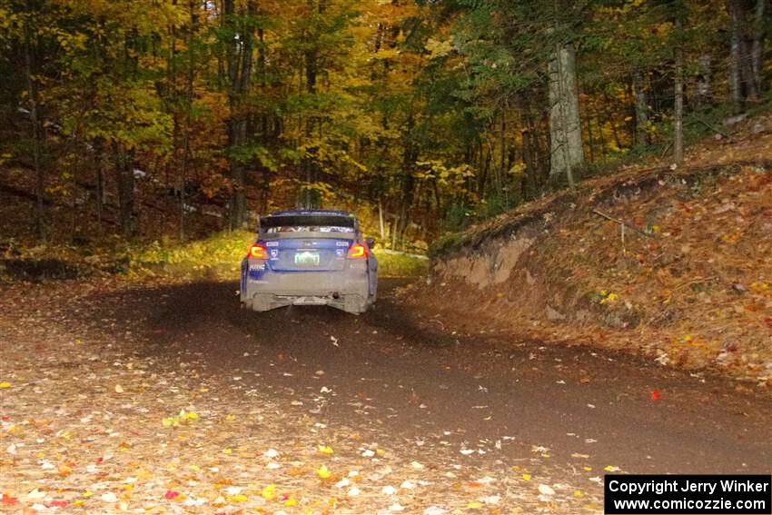 Travis Pastrana / Rhianon Gelsomino Subaru WRX STi on SS15, Mount Marquette.