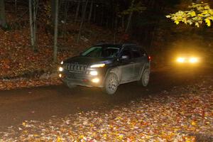 A Jeep Cherokee sweeps SS15, Mount Marquette.