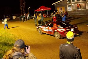 Al Dantes, Jr. / Keegan Helwig Mazda RX-7 LS leaves the post-event ceremony.