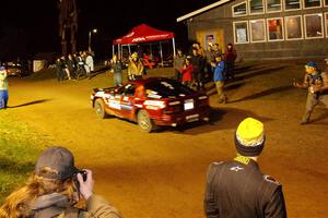 Al Dantes, Jr. / Keegan Helwig Mazda RX-7 LS leaves the post-event ceremony.