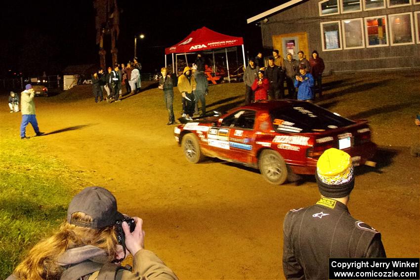 Al Dantes, Jr. / Keegan Helwig Mazda RX-7 LS leaves the post-event ceremony.