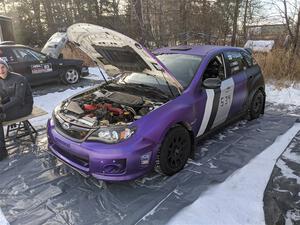 Silas Himes / Charlotte Himes Subaru WRX STi before the event.