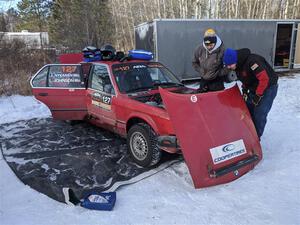 Levi Johnson / Josh Nykanen BMW 325e before the event.