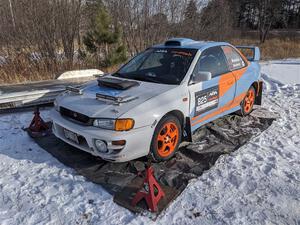 Tyler Matalas / Dustin Sharkozy Subaru Impreza LX before the event.