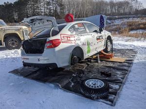 Jamey Randall / Geoff Youngdahl Subaru WRX before the event.