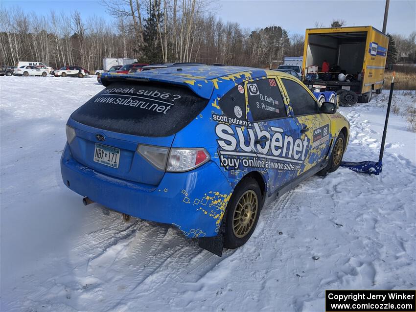 Scott Putnam / Alex Wong Subaru WRX before the event.