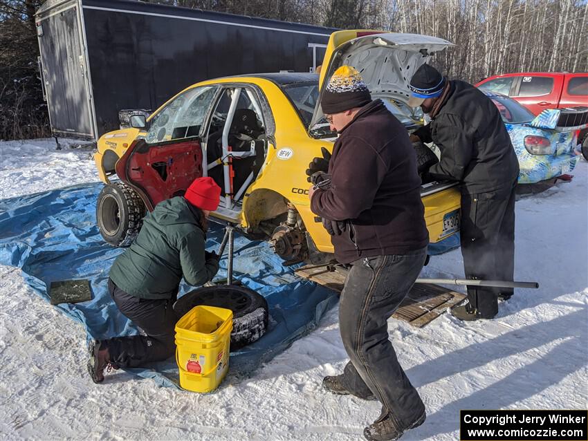 Steve Gingras / Katie Gingras Subaru Impreza before the event.