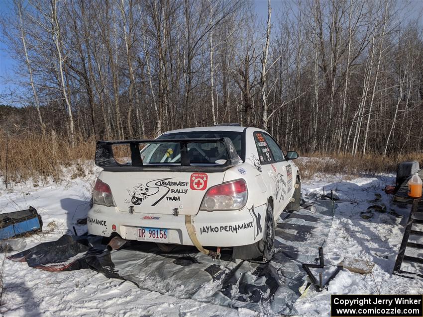 Pete Schaefer / Zack Goldstein Subaru Impreza 2.5i before the event.