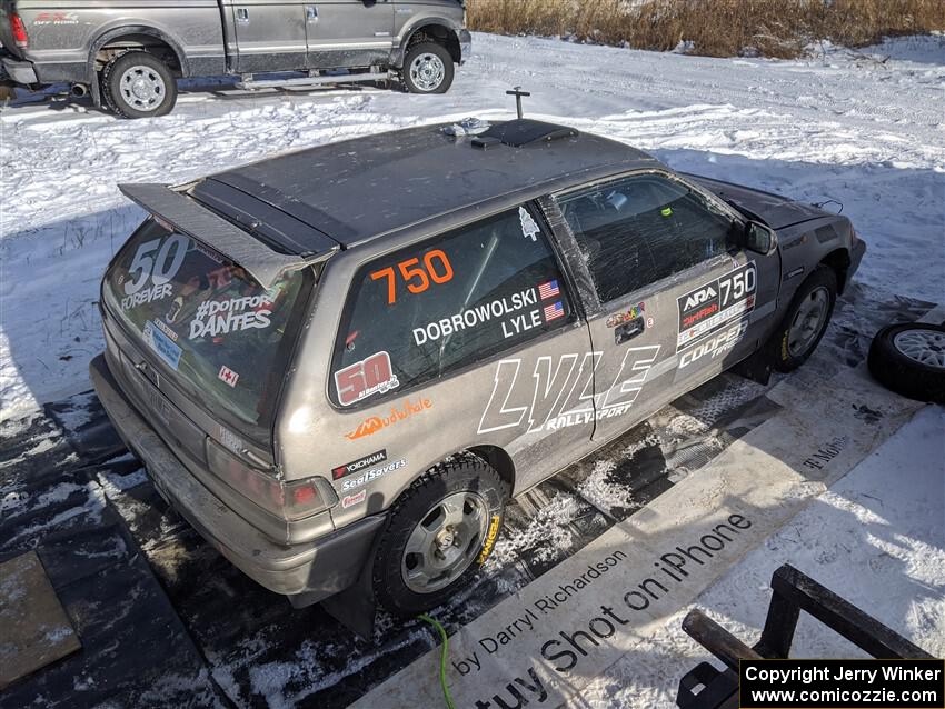 Nick Lyle / Kevin Dobrowolski Honda Civic Si before the event.