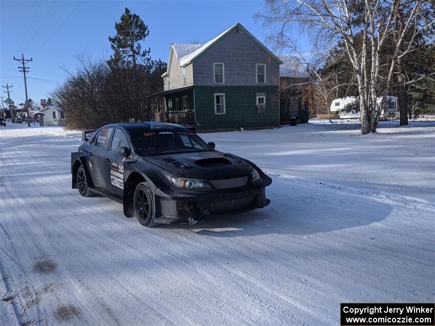 Daryl Bergen / Karl Bergen Subaru WRX STi before the event.