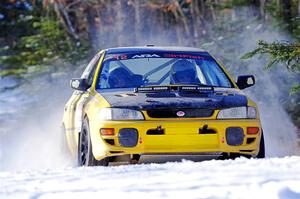 Steve Gingras / Katie Gingras Subaru Impreza on SS1.