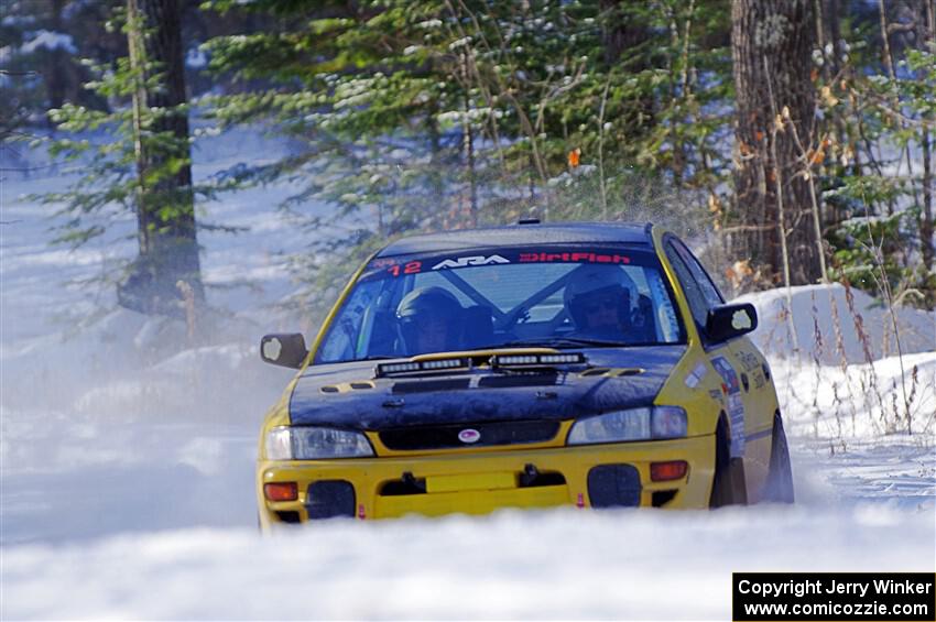 Steve Gingras / Katie Gingras Subaru Impreza on SS1.