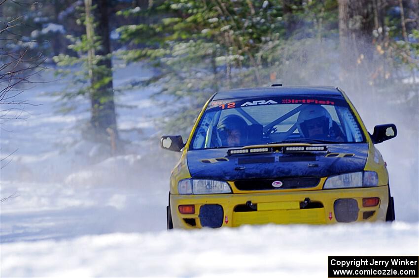 Steve Gingras / Katie Gingras Subaru Impreza on SS1.