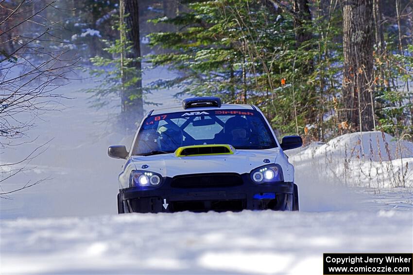 Mark Williams / Tim Kohlmann Subaru WRX STi on SS1.