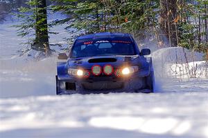 Daryl Bergen / Karl Bergen Subaru WRX STi on SS1.