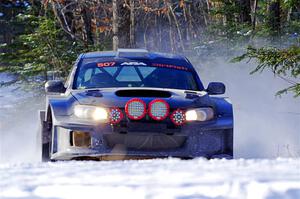 Daryl Bergen / Karl Bergen Subaru WRX STi on SS1.