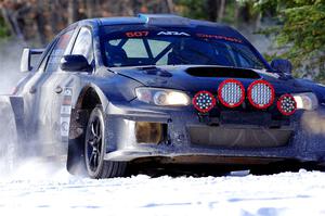 Daryl Bergen / Karl Bergen Subaru WRX STi on SS1.