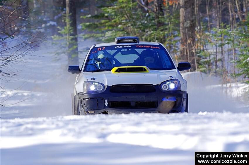 Mark Williams / Tim Kohlmann Subaru WRX STi on SS1.