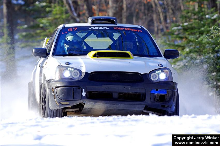 Mark Williams / Tim Kohlmann Subaru WRX STi on SS1.