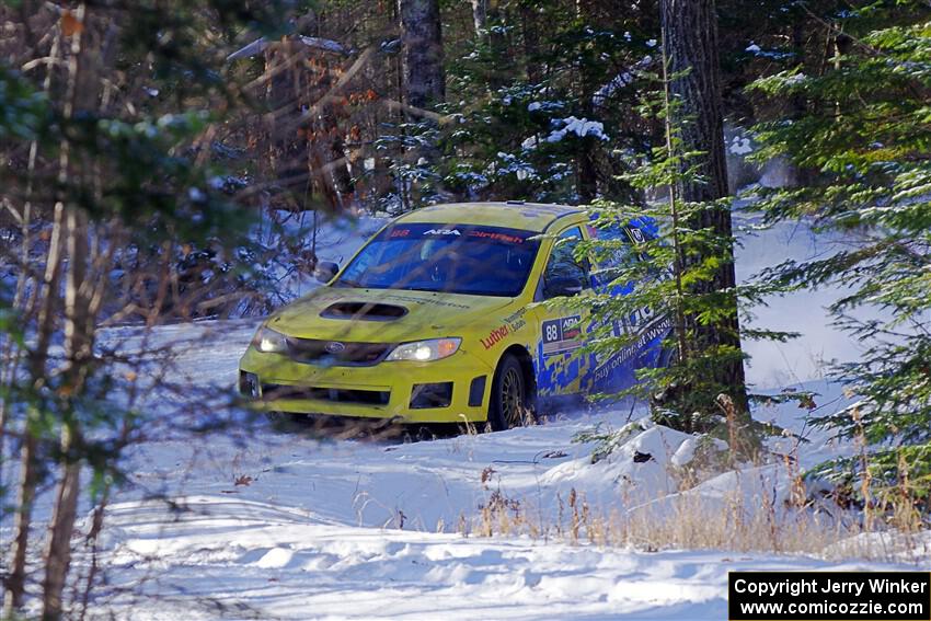 Scott Putnam / Alex Wong Subaru WRX STi on SS1.