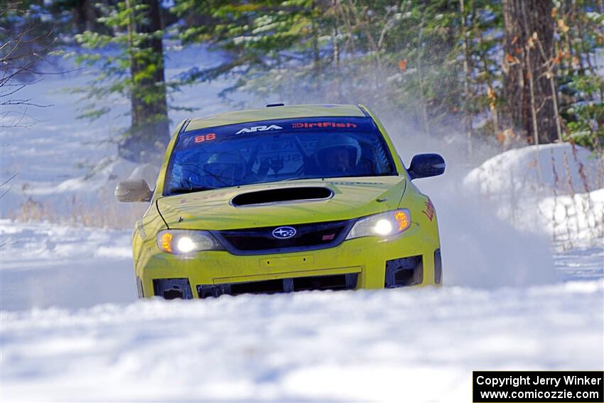 Scott Putnam / Alex Wong Subaru WRX STi on SS1.