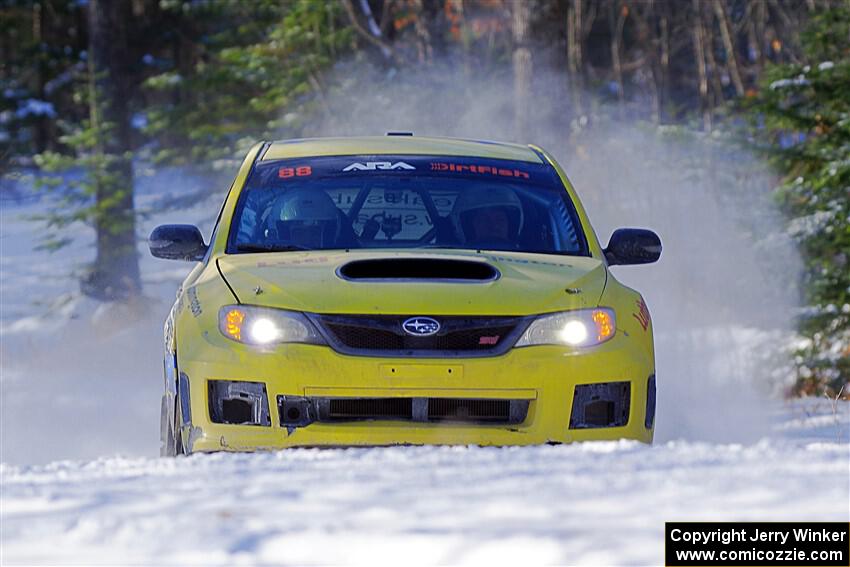 Scott Putnam / Alex Wong Subaru WRX STi on SS1.