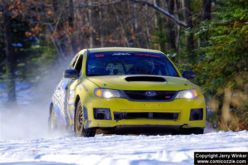 Scott Putnam / Alex Wong Subaru WRX STi on SS1.