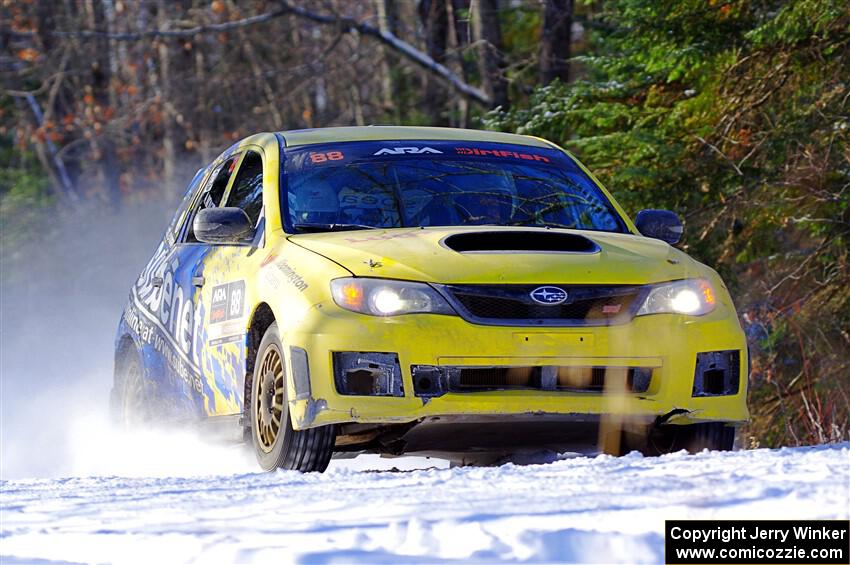 Scott Putnam / Alex Wong Subaru WRX STi on SS1.