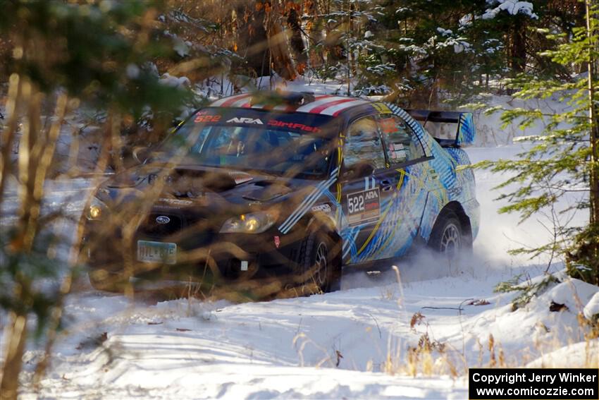 Matt James / Abbey James Subaru Impreza on SS1.