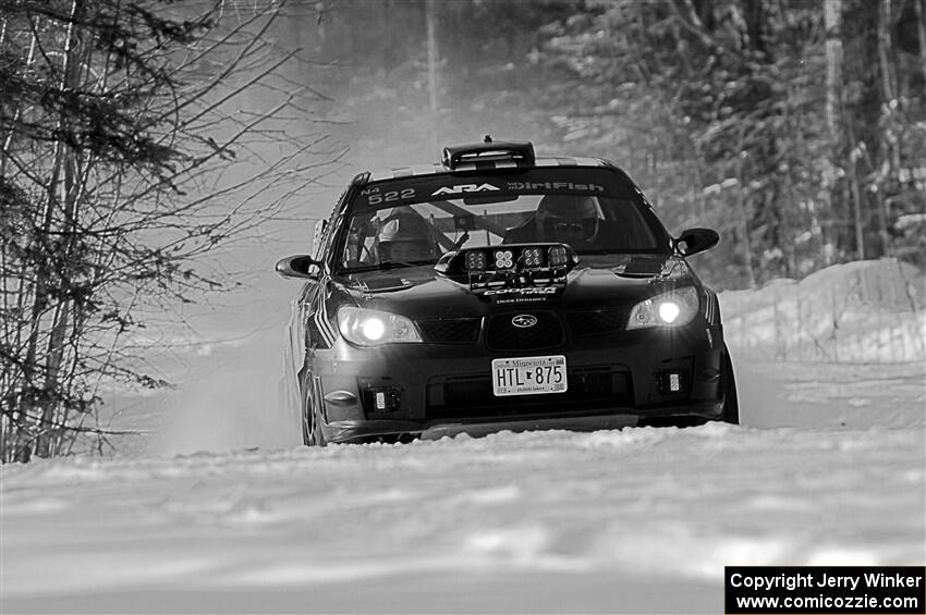 Matt James / Abbey James Subaru Impreza on SS1.