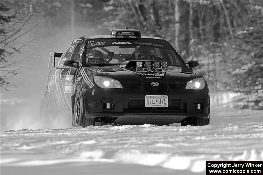 Matt James / Abbey James Subaru Impreza on SS1.