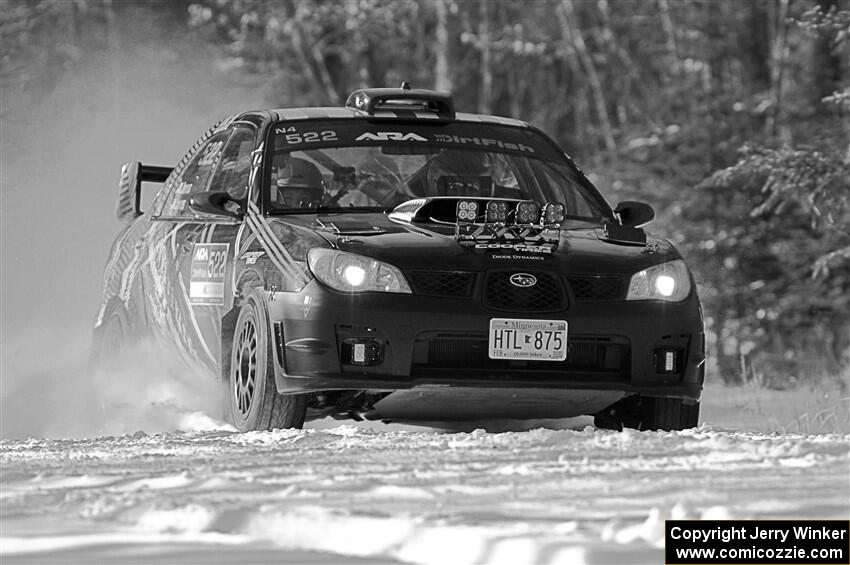 Matt James / Abbey James Subaru Impreza on SS1.