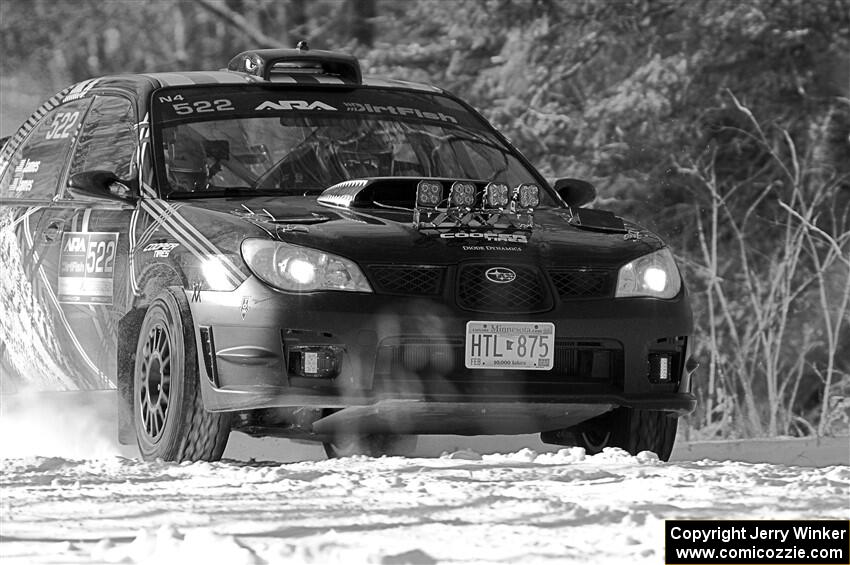 Matt James / Abbey James Subaru Impreza on SS1.