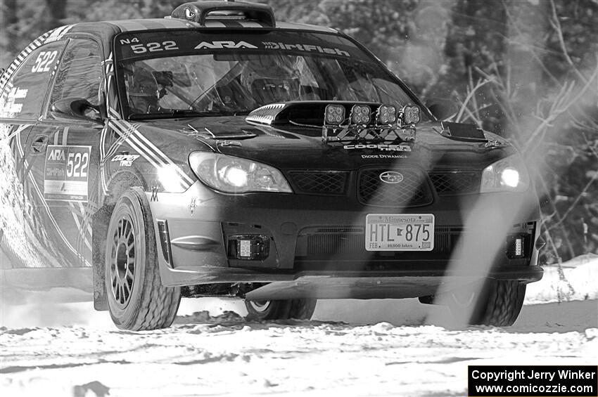 Matt James / Abbey James Subaru Impreza on SS1.