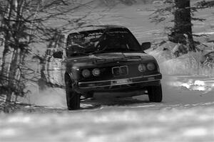 Levi Johnson / Josh Nykanen BMW 325e on SS1.