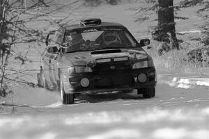 Jacob Kohler / Bill Codere Subaru Impreza on SS1.