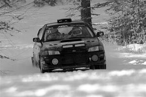 Jacob Kohler / Bill Codere Subaru Impreza on SS1.