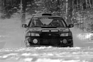 Jacob Kohler / Bill Codere Subaru Impreza on SS1.