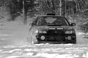 Jacob Kohler / Bill Codere Subaru Impreza on SS1.